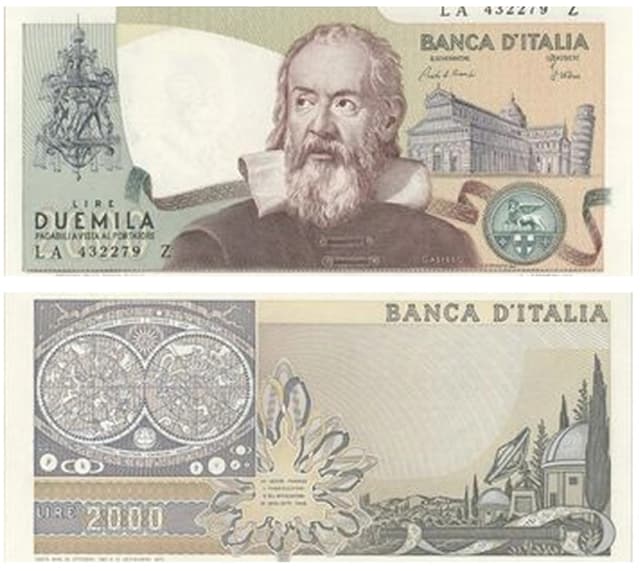 اسکناس 2000 لیر 1983 (گالیله) جمهوری - تک - UNC64 - ایتالیا